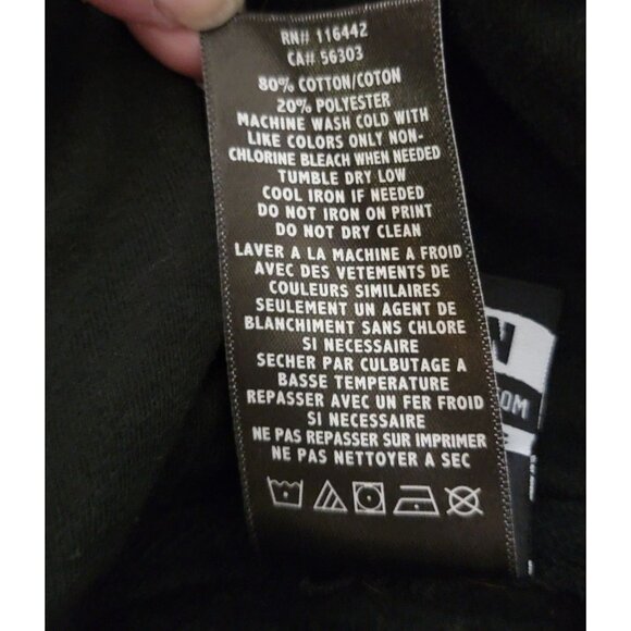 Broken Promises Black Hoodie With Purple Rose Graphic - Picture 6 of 6